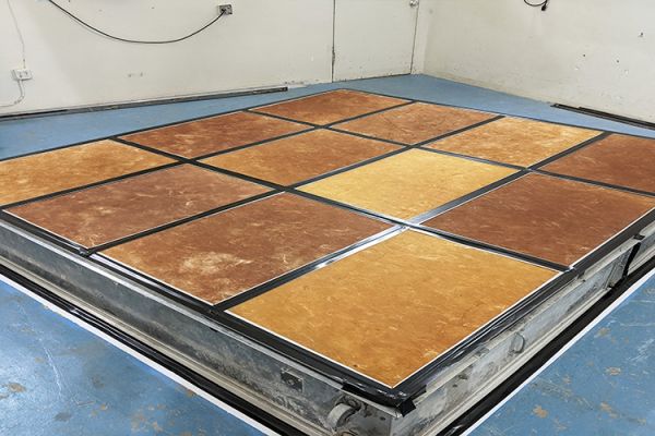 ASTM C423 Control Sample in Type E400 Mounting